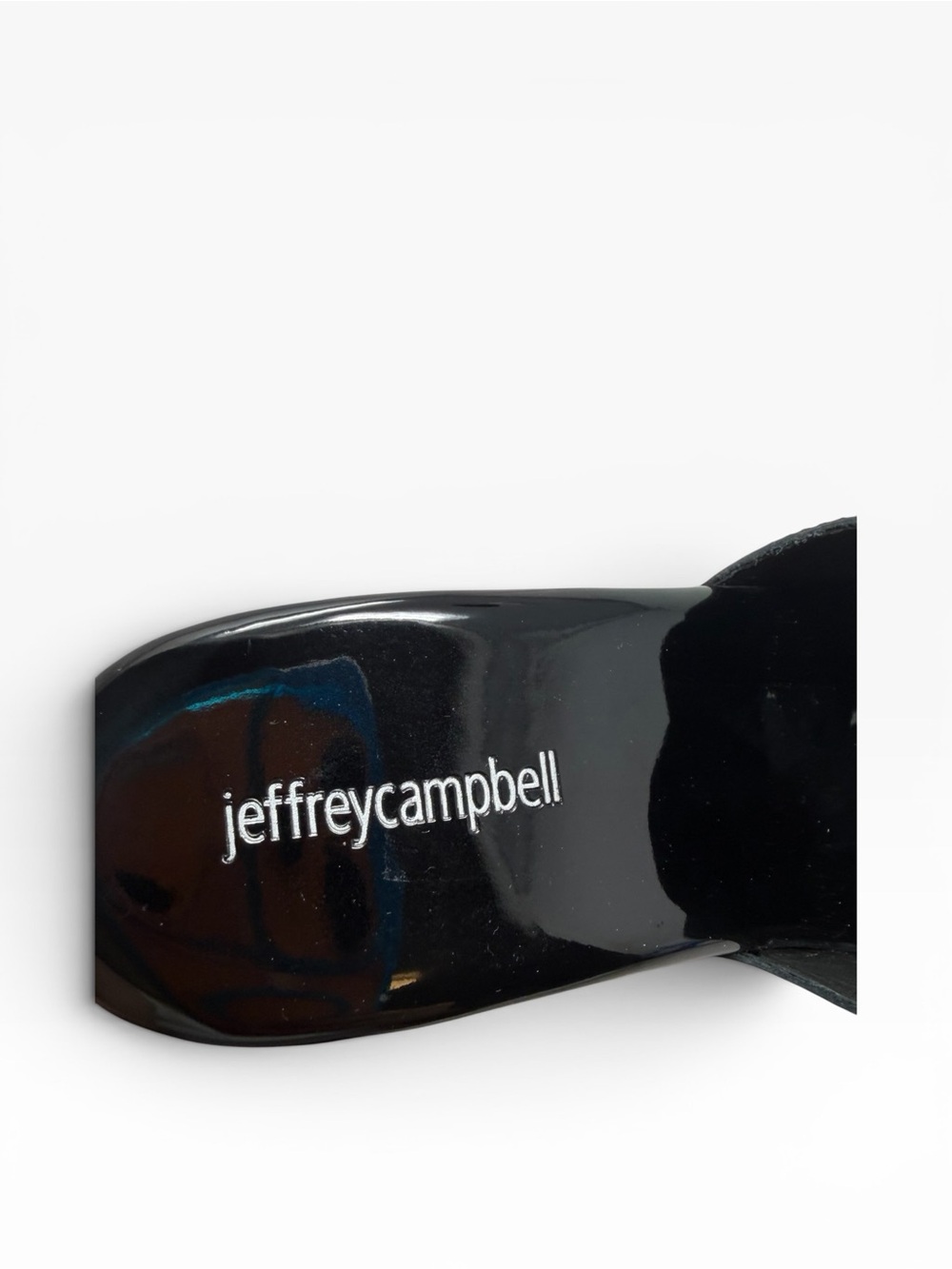 Jeffrey Campbell Amiah daisy platform black white retro mod clog sandals w box - Picture 8 of 9